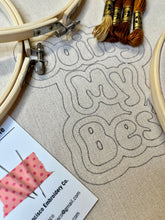 Load image into Gallery viewer, 8 inch Full Embroidery Pattern &amp; Kit, Satin Stitch by Numbers - Doing My Best
