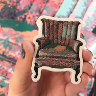 Artist Sticker - Marketplace Chair - Antique Arm Chair