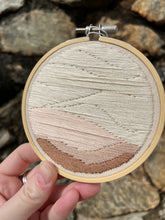 Load image into Gallery viewer, 4 inch Neutral Desert Lanscape Silhouette Hand-Embroidered Hoop
