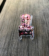 Acrylic Pin - Shane’s Thinking Chair - Wingback Armchair - Original Colors