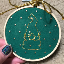 Load image into Gallery viewer, 3” Gnome - Festive Embroidered Ornaments
