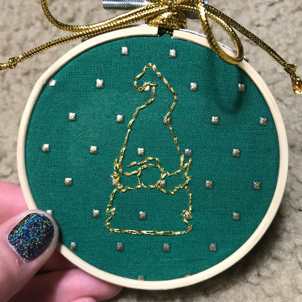 3” Gnome - Festive Embroidered Ornaments