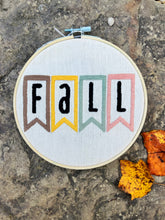 Load image into Gallery viewer, 6&quot; Fall Pennetts Hand-Embroidered Hoops (2 Options)
