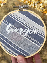 Load image into Gallery viewer, 4&quot; Georgia Hand Lettered Embroidered Hoops (5 Options)
