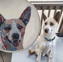Load image into Gallery viewer, Custom Embroided Pet Portrait
