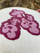 Load image into Gallery viewer, 8 inch &quot;Doing My Best&quot; Vintage 70s Colors Hand-Embroidered Hoop
