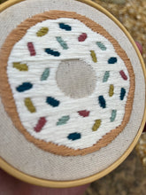 Load image into Gallery viewer, 4&quot; Donuts Embroidered Hoops (2 Options)
