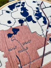 Load image into Gallery viewer, 8-Inch Orlando, FL and Disney World Hand-Embroidered Map
