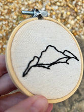 Load image into Gallery viewer, 3 inch Mountains Landscape Hand-Embroidered Art Hoop
