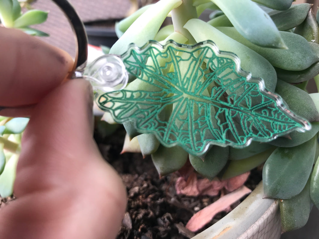Leaf acrylic keychain