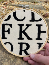 Load image into Gallery viewer, 6&quot; Book Letters Hoop
