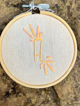 Load image into Gallery viewer, 3 inch &quot;FL&quot; Florida Monogram Hand-Embroidered Art Hoop
