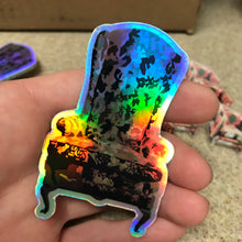 Load image into Gallery viewer, Holographic Sticker - Shane’s thinking Chair
