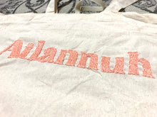 Load image into Gallery viewer, Peach Atlannuh hand embroidered Tote bag
