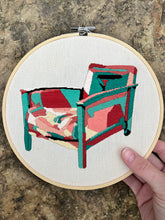Load image into Gallery viewer, 8” Eviction Chair Embroidery Hoop
