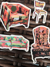 Load image into Gallery viewer, Vinyl Sticker Set - Atlanta Prison Farm Chair
