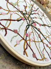 Load image into Gallery viewer, 8 inch Atlanta, GA Roads &amp; Highways Hand-Embroidered Map
