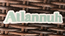 Load image into Gallery viewer, Vinyl Sticker - 4.5” Atlannuh (Peach &amp; Green)
